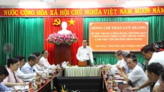 Kiểm tra công tác vận hành chính quyền 2 cấp tại Khánh Hòa và Ninh Thuận