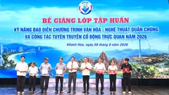 Khánh Hòa bế giảng lớp tập huấn đạo diễn chương trình văn hóa - nghệ thuật