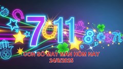 Con số may mắn hôm nay Chủ nhật ngày 24.8.2025 của 12 con giáp