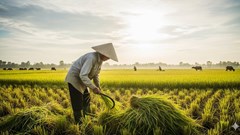 Giá gạo hôm nay 27.8.2025: Gạo nguyên liệu giảm sâu, xuất khẩu giữ vị thế cao