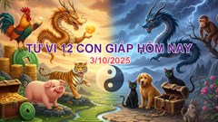 Xem dự đoán tử vi 12 con giáp thứ 6 ngày 3.10.2025