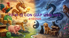 Xem dự đoán tử vi 12 con giáp thứ 7 ngày 4.10.2025