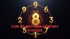 Con số may mắn hôm nay Chủ nhật ngày 5.10.2025 của 12 con giáp