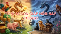 Xem dự đoán tử vi 12 con giáp Chủ nhật ngày 5.10.2025