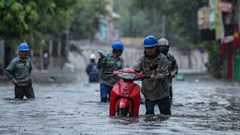 Cảnh báo ngập diện rộng ở Hà Nội do hoàn lưu bão số 11