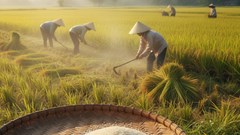 Giá lúa gạo hôm nay 10.10: Thị trường giữ nhịp, gạo 100% tấm tăng nhẹ