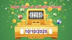 XSMT 10.10 | Trực tiếp kết quả xổ số miền Trung hôm nay thứ 6
