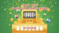 XSBD 10.10 | Trực tiếp kết quả xổ số Bình Dương hôm nay thứ 6