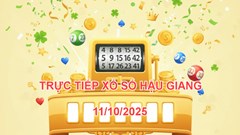 XSHG 11.10 | Trực tiếp kết quả xổ số Hậu Giang hôm nay thứ 7