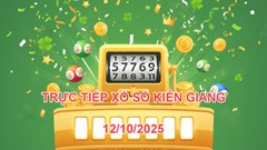 XSKG 12.10 | Trực tiếp kết quả xổ số Kiên Giang hôm nay Chủ nhật