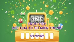 XSMT 7.12 | Trực tiếp kết quả xổ số miền Trung hôm nay Chủ nhật