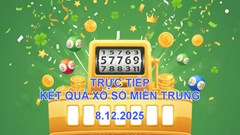 XSMT 8.12 | Trực tiếp kết quả xổ số miền Trung hôm nay thứ 2
