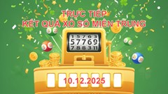 XSMT 10.12 | Trực tiếp kết quả xổ số miền Trung hôm nay thứ 4