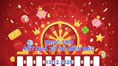 XSMB 13.12 | Trực tiếp kết quả xổ số miền Bắc hôm nay thứ 7