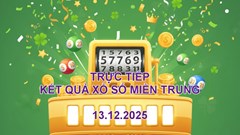 XSMT 13.12 | Trực tiếp kết quả xổ số miền Trung hôm nay thứ 7