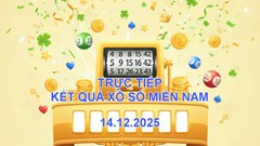 XSMN 14.12 | Trực tiếp kết quả xổ số miền Nam hôm nay Chủ nhật