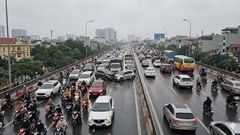 Giao thông Hà Nội sáng 10.1: Nhiều tuyến đường ùn dài từ sớm