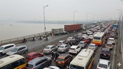 Giao thông Hà Nội sáng 23.1: Cầu Thăng Long và loạt trục chính “đứng hình”