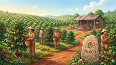 Giá cà phê hôm nay 10.3: Tây Nguyên giữ mốc cao 96,600 đồng/kg