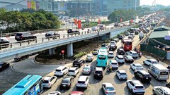 Giao thông Hà Nội sáng 24.3: Vành đai 3, Hoàng Quốc Việt kẹt xe giờ cao điểm