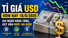 Tỉ giá USD hôm nay 18.8.2026: Vietcombank bán ra quanh 26.400 đồng