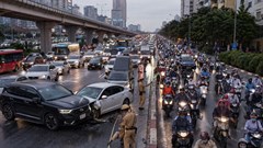Giao thông Hà Nội sáng 27.8: Đường Láng xảy ra tai nạn, nhiều tuyến đông chậm