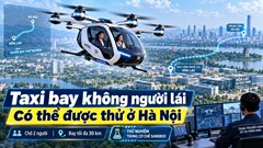 Hà Nội nghiên cứu thử taxi bay chở 2 người, tốc độ tối đa 130km/h