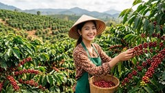 Giá cà phê hôm nay 5.10: Trong nước và thế giới cùng đứng giá