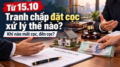 Từ 15.10, tranh chấp đặt cọc được xử lý thế nào, ai phải đền cọc?