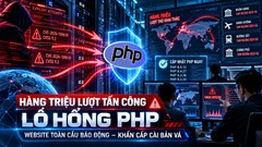 Hàng triệu lượt tấn công khai thác lỗ hổng PHP, website toàn cầu báo động