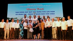 Vận động gây quỹ xây dựng Khu lưu niệm soạn giả - NSND Viễn Châu