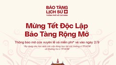 Bảo tàng miễn vé tham quan vào ngày 2.9