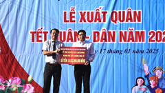 Lễ xuất quân thực hiện các hoạt động “Tết Quân – Dân” năm 2025 