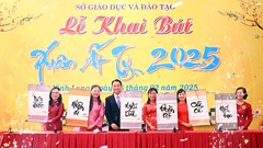 Vĩnh Long tổ chức Lễ khai bút Xuân Ất Tỵ năm 2025