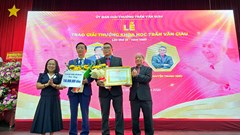 Khảo cứu về lĩnh vực Lịch sử tư tưởng được trao Giải thưởng Trần Văn Giàu