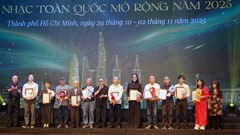 Vinh danh tác phẩm âm nhạc tiêu biểu, mở màn Liên hoan Âm nhạc toàn quốc mở rộng 2025