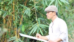 Vũ Thành Tâm kể tình quê bằng tranh màu nước