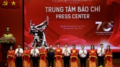 Trung tâm Báo chí Lễ kỷ niệm 70 năm Chiến thắng Điện Biên Phủ hoạt động sôi nổi