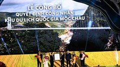 Lễ công bố Quyết định công nhận Khu du lịch quốc gia Mộc Châu