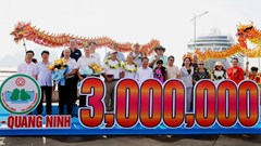 Quảng Ninh đón vị khách thứ 3 triệu trong năm nay