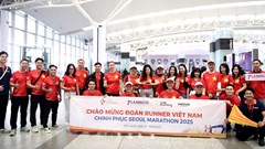 Đoàn runner Việt Nam tham gia giải chạy Seoul marathon 2025 tại Hàn Quốc