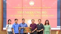 Quảng Ninh: Tiếp tục tiếp nhận tiền ủng hộ các nạn nhân vụ lật tàu