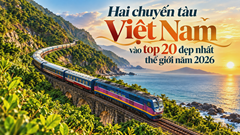 Hai chuyến tàu Việt Nam vào top 20 đẹp nhất thế giới năm 2026