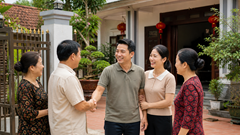 Xưa lấy chồng nghèo bị làng xóm chê bai, giờ về nghỉ lễ mọi người lại đon đả sang thăm hỏi vì một lý do