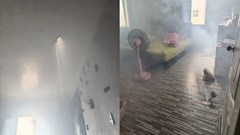 Người phụ nữ gãy chân vì vật lạ xuyên thủng mái nhà khi đang ở phòng ngủ