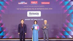 Amway Việt Nam vinh dự là doanh nghiệp FDI xuất sắc về dinh dưỡng và chăm sóc sức khỏe chủ động