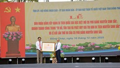 Mộ cụ Phó bảng Nguyễn Sinh Sắc đón nhận Bằng xếp hạng Di tích quốc gia đặc biệt