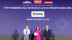 Amway Việt Nam tiếp tục được vinh danh tại Giải thưởng Rồng Vàng