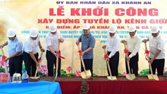 Đồng loạt khởi công 22 tuyến đường giao thông nông thôn ở Cà Mau