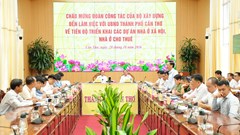 Bộ Xây dựng làm việc với Cần Thơ về tiến độ nhà ở xã hội và nhà ở cho thuê